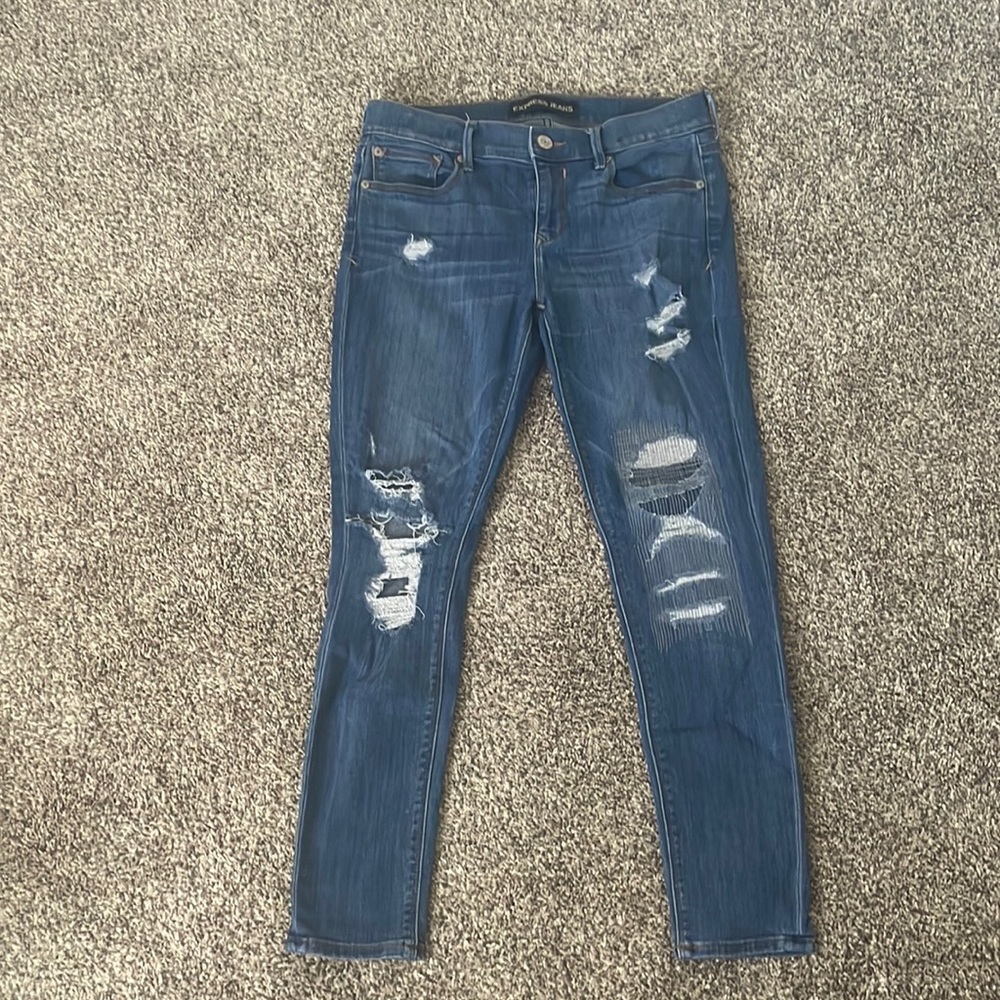 Express Mid Rise Jeggings, 8S